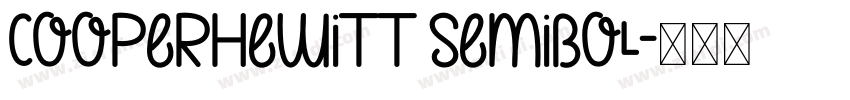 CooperHeWitt semibol字体转换